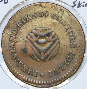 Sweden 1800 1/2 Skilling 197098 combine shipping