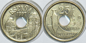 Spain 1997 25 Pesetas 153851 combine shipping