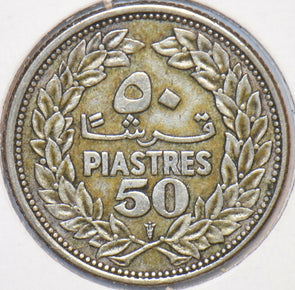Lebanon 1952 50 Piastres 151273 combine shipping