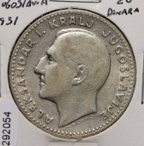 Yugoslavia 1931 20 Dinara  292054 combine shipping