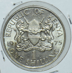 Kenya 1975 Mzeejomo Kenyatta Shilling Lions animal First President Of Kenya 1915
