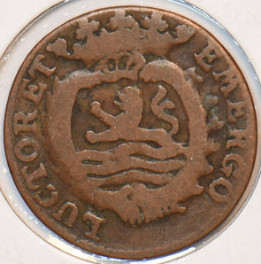 Netherlands 1783 Duit Lion animal 194281 combine shipping