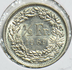 Switzerland 1969 1/2 Franc 240561 combine shipping