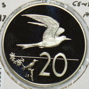 Cook Islands 1987 20 Cents Fairy tern animal Proof 196834 combine shipping