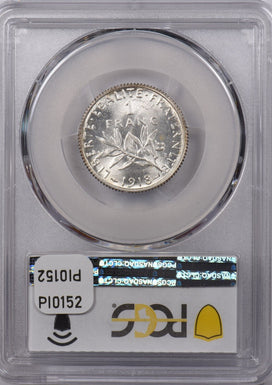 France 1918 Franc PCGS MS 64 Gad-467 F-217 PI0152 combine shipping