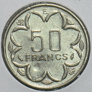 Central African States 1977 50 Francs Eland animal 152582 combine shipping