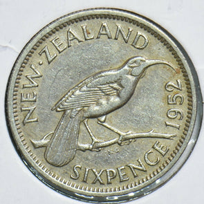 New Zealand 1952 6 Pence Bird animal 197890 combine shipping