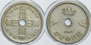 Norway 1927 50 Ore 198541 combine shipping