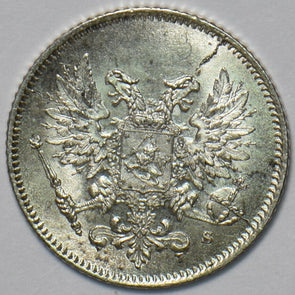Finland 1917 25 Pennia Eagle animal 294473 combine shipping