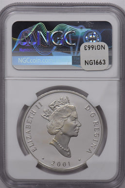 Canada 2001 20 Dollar Silver NGC Proof 69 UC Transportation the Marco Polo NG166