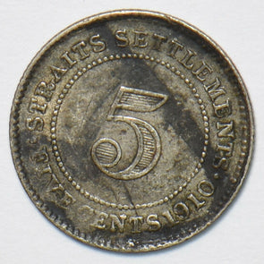 Straits Settlements 1910 5 Cents 903282 combine shipping
