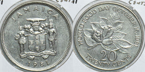 Jamaica 1981 20 Cents 904654 combine shipping