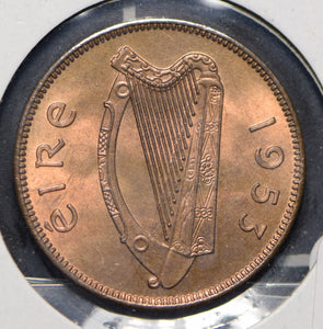 Ireland 1953 1/2 Penny Sow with piglets animal  291705 combine shipping