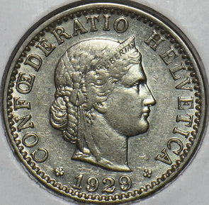 Switzerland 1929 20 Rappen 152273 combine shipping