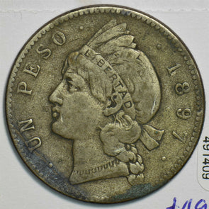 Dominican Republic 1897 Peso 491409 combine shipping