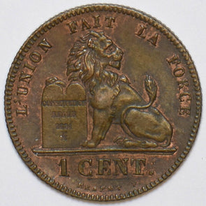 Belgium 1857 Centime Lion animal B0145 combine shipping