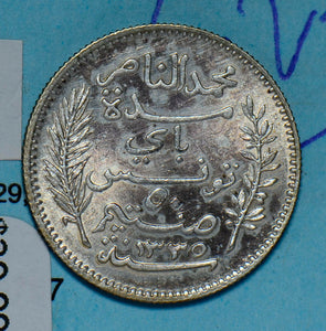 Tunisia 1916 AH1335 50 Centimes UNC T0031 combine shipping