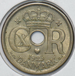 Denmark 1925 25 Ore 296198 combine shipping