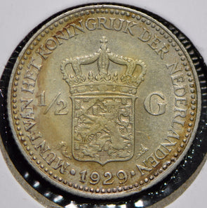 Netherlands 1929 1/2 Gulden  150209 combine shipping