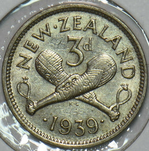New Zealand 1939 3 Pence 196447 combine shipping