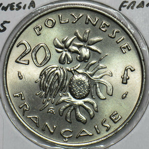 French Polynesia 1975 20 Francs 297795 combine shipping