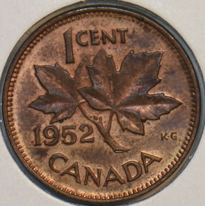 Canada 1952 Cent BU 903595 combine shipping