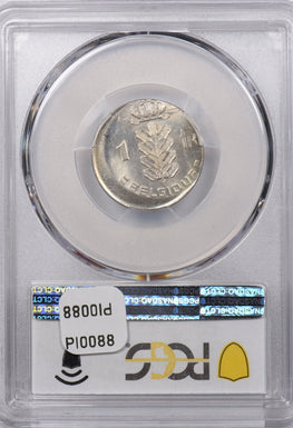 Belgium 1975 Franc PCGS MS 64 Mint Error Struck 15% Off-Center PI0088 combine sh