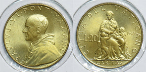 Vatican 1963 20 Lire 241052 combine shipping