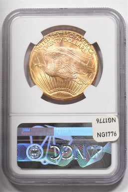 1927 Gold $20 Saint Gaudens Double Eagle Lusterous!! NGC MS64 NG1776