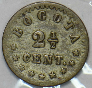 Colombia 1879 2 1/2 Centavos Bogota 297424 combine shipping