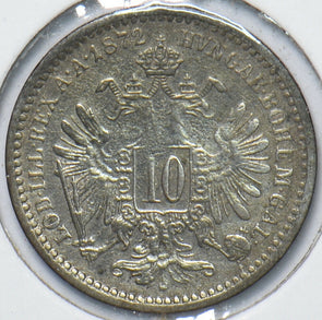Austria 1872 10 Kreuzer Eagle animal 193805 combine shipping