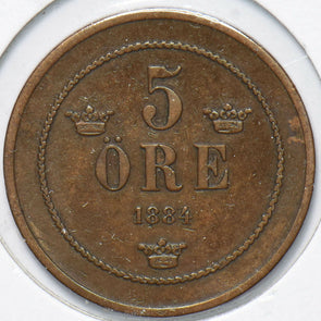 Sweden 1884 5 Ore 192681 combine shipping