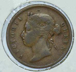 Straits Settlements 1874 Queen Victoria Cent 290545 combine shipping