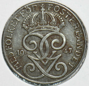 Sweden 1947 2 Ore 152859 combine shipping