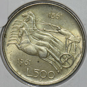 Italy 1961 500 Lira Horse animal 296771 combine shipping