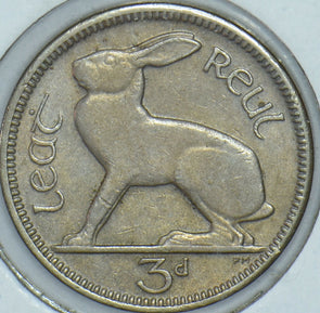 Ireland 1942 3 Pence Hare animal 191371 combine shipping