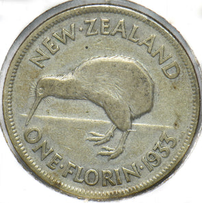 New Zealand 1933 Florin Kiwi animal George V 150551 combine shipping