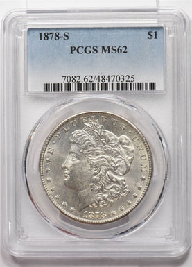 1878-S Morgan Dollar Silver PCGS MS62 PC1619