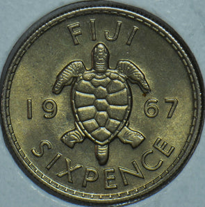 Fiji 1967 6 Pence Sea Turtle animal 290801 combine shipping