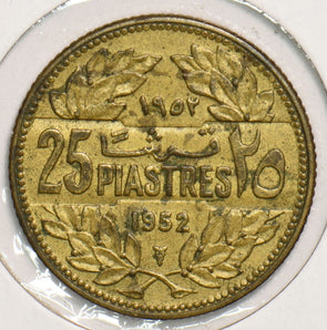 Lebanon 1952 25 Piastres 199105 combine shipping