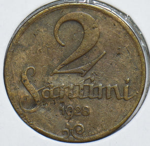 Latvia 1928 2 Santimi 198376 combine shipping