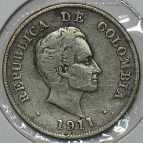Colombia 1911 20 Centavos Eagle animal 152137 combine shipping