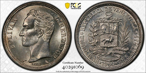 Venezuela 1960 Bolivar Horse animal PCGS MS64 PC1112 combine shipping