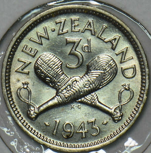 New Zealand 1943 3 Pence 196444 combine shipping