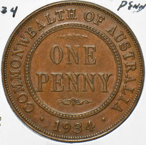 Australia 1934 Georgivs V Penny 292855 combine shipping