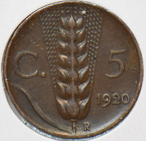 Italy 1920 5 Centesimi 194219 combine shipping