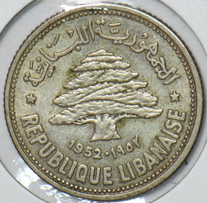 Lebanon 1952 50 Piastres 194263 combine shipping