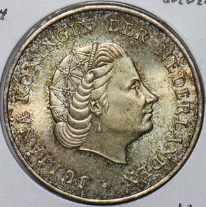 Netherlands Antilles 1964 2 1/2 Gulden Lion animal 490653 combine shipping