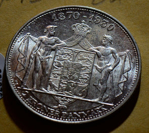 Denmark Y-042 1930 2 Kroner BU D0008 combine shipping