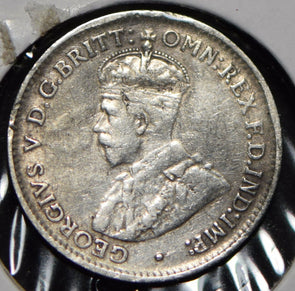 Australia 1921 3 Pence Kangaroo animal Emu  191455 combine shipping